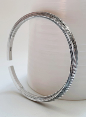 莫比乌斯环情侣银手镯男女原创设计S999纯银2026新款朋友恋人礼物