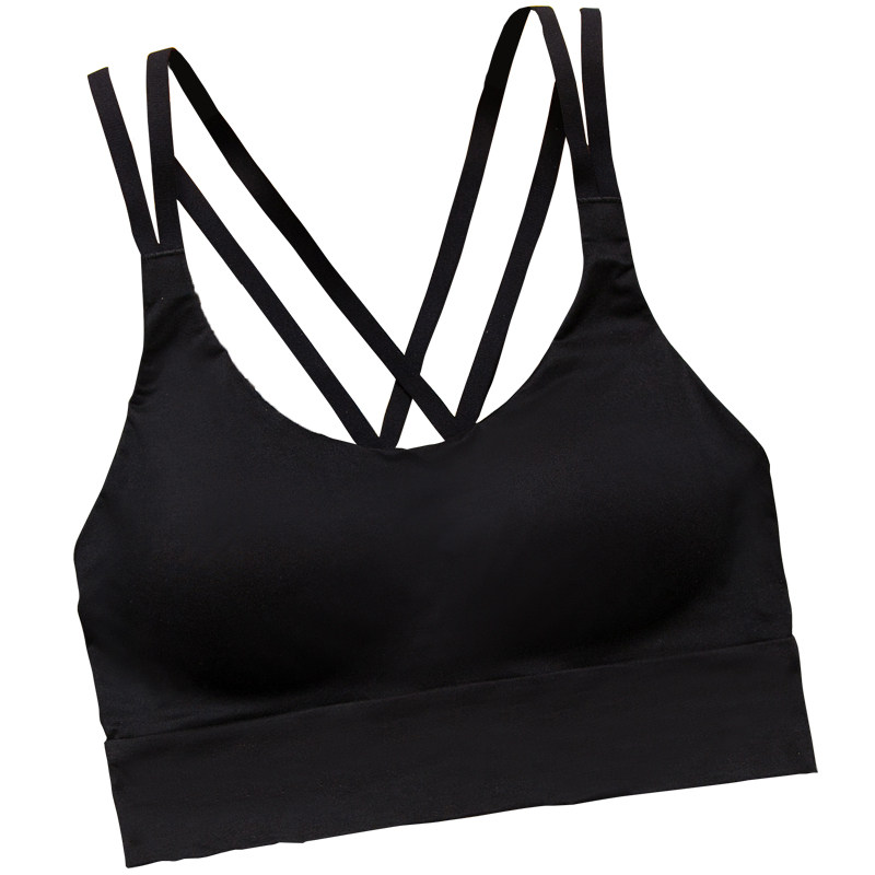 美背性感交叉带薄款运动防震文胸 柯莲丝文胸