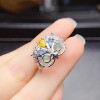 Natural Opal Owl Ring