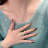 S925 sterling silver ring full of diamonds mint green Paraiba