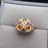 Xiaohongshu’s popular owl ring with natural gemstones