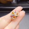 Xiaohongshu’s popular owl ring with natural gemstones