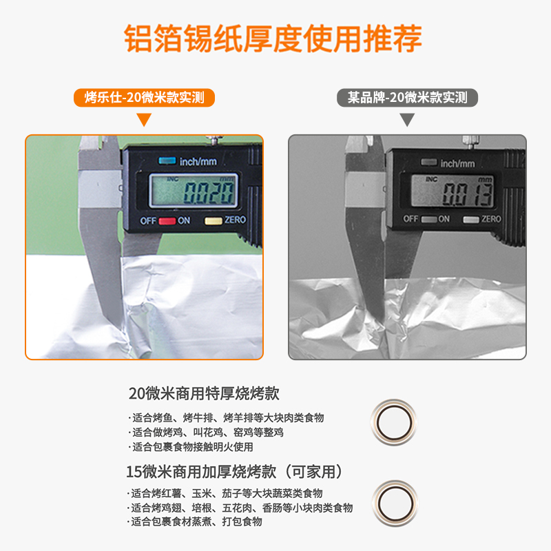 家用锡箔纸烧烤锡纸食品级烤鱼花甲烤箱烤盘纸铝箔纸经济大卷商用 - 图2