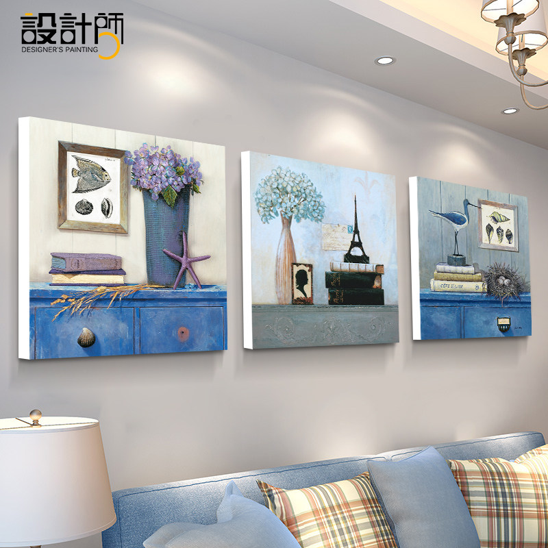 现代简约客厅沙发背景墙装饰画壁画墙画卧室餐厅无框画三联画挂画,淘宝优惠券,粉丝福利购,淘宝优惠卷