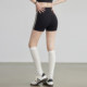 Black three-point yoga pants American sports fitness shorts