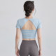 VOJ yoga wear running sports outdoor short-sleeved tops