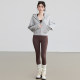 VOJ Yoga Wear Jacket American Solid Color Loose Hooded