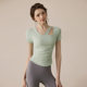Yoga wear short sleeve sports top