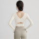 VOJ Yoga Wear Design Slim Long Sleeve with Chest Pad