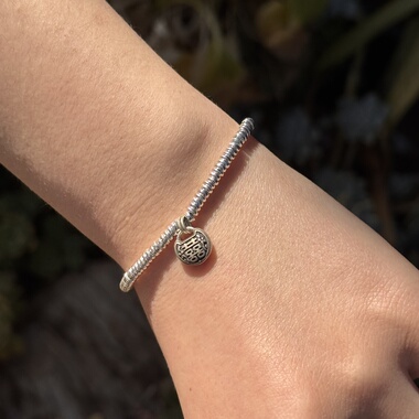 千凤银足银999复古盘缠双喜手链