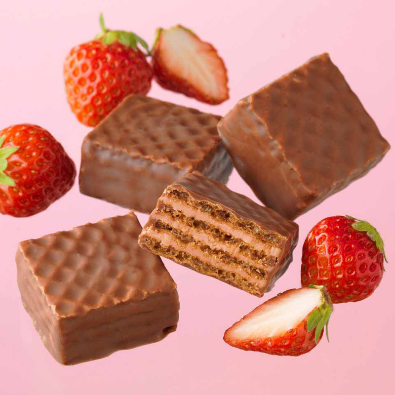 【高级威化】ROYCE'若翼族日本进口零食草莓巧克力华夫饼干礼盒 - 图2