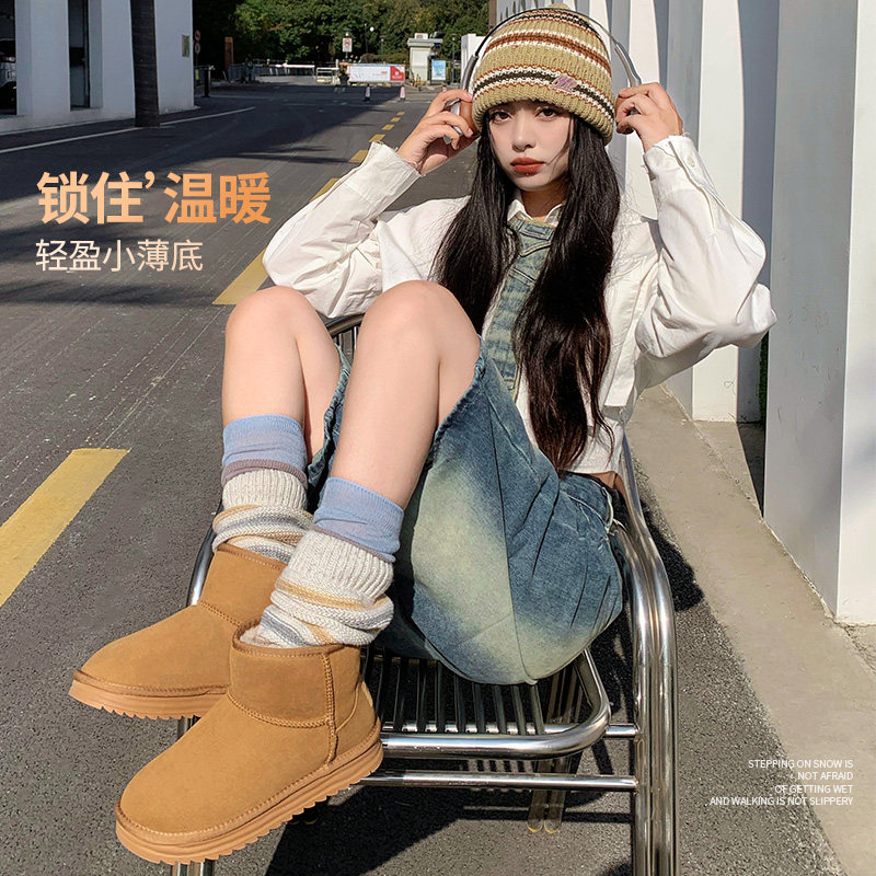 骆驼女鞋冬季户外防滑靴子加绒保暖棉靴棉鞋厚底雪地靴,淘宝优惠券,粉丝福利购,淘宝优惠卷