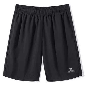 骆驼男装速干运动短裤男士2026夏轻薄透气宽松直筒休闲五分裤实付31.9元到手包邮