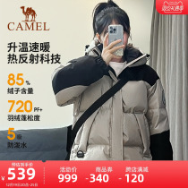 (Din True) camel outdoor male and female duvet clothes new 2023 Loose Thickened Fashion Warm Jacket