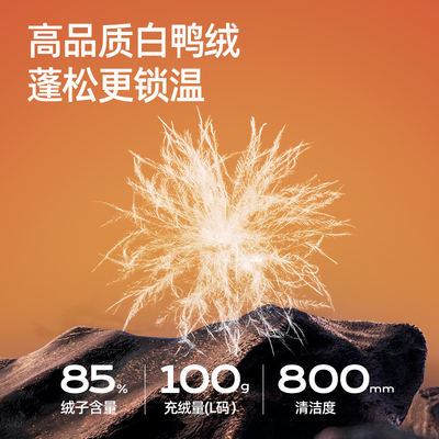 骆驼白鸭绒羽绒马甲男女同款
