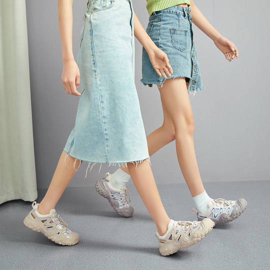 骆驼丑萌鞋女鞋夏户外百搭登山鞋时尚休闲鞋女运动鞋