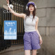 ໂສ້ງຂາສັ້ນ Camel Women's Casual Shorts 2026 Summer Lightweight Loose Breathable Ice Feel Sunscreen Trendy Couple Style Men