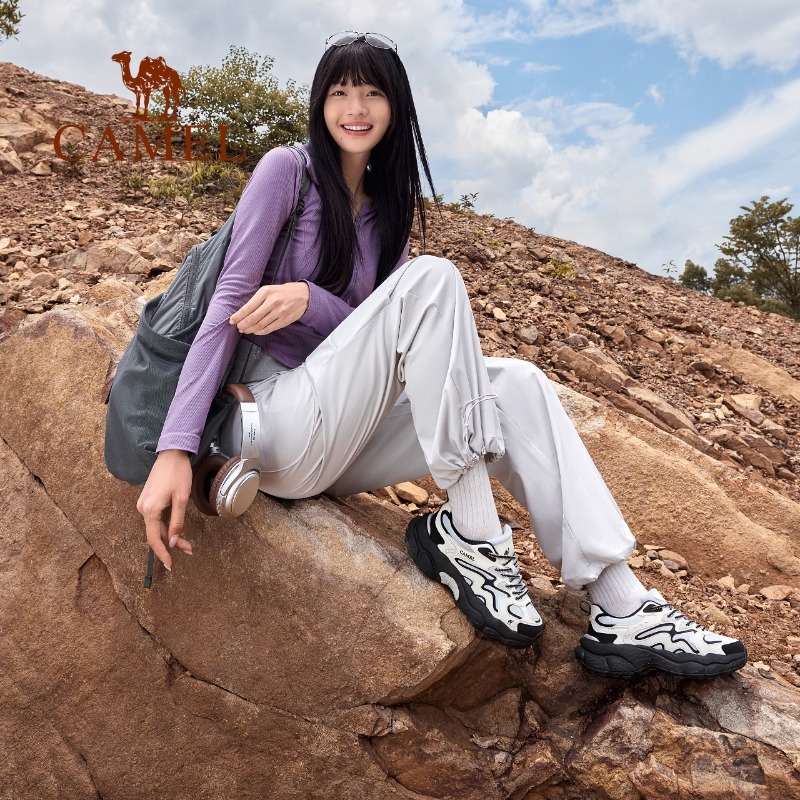 [迪丽热巴同款]骆驼山云2登山鞋男女防滑耐磨徒步鞋户外运动鞋子 - 图2