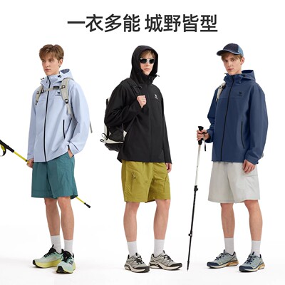 骆驼户外冲锋软壳衣夹克男装