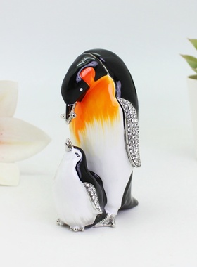 合金工艺品企鹅创意装饰摆件