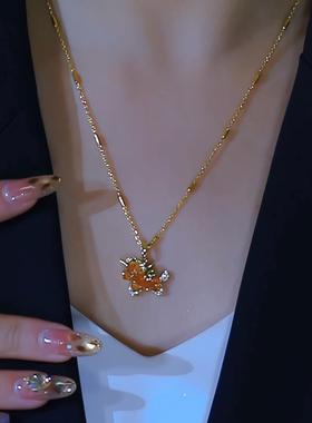 马上有钱花高级感项链锁骨链