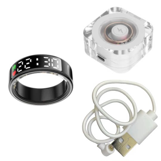 Smart ring heart rate blood oxygen sleep praise counting brush video waterproof display time smart Ring photo taking