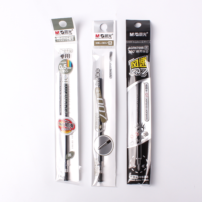 Morning light 007 gel pen refill 0.5mm black blue