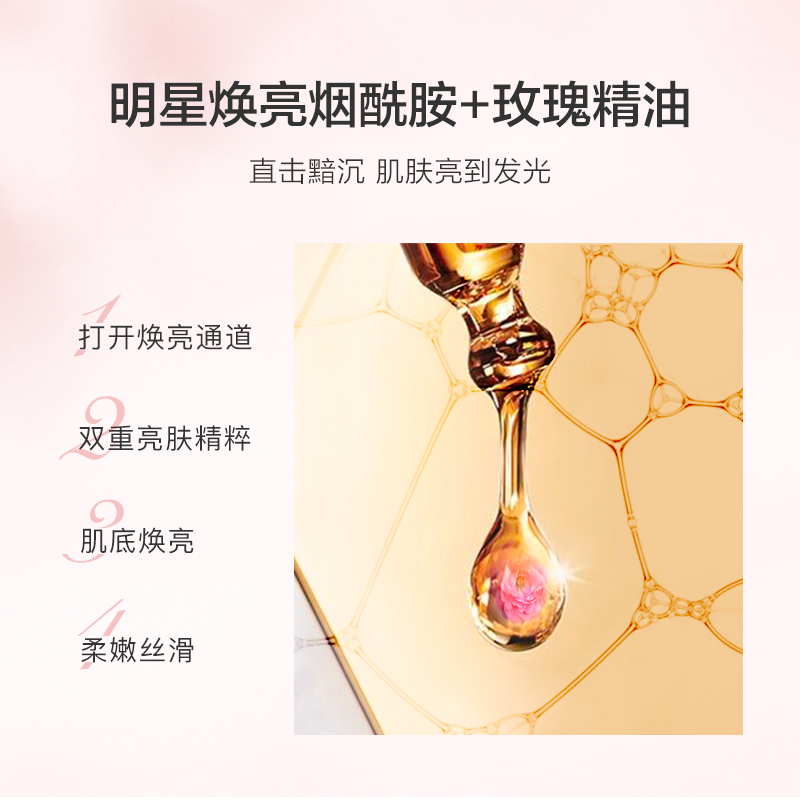 阿芙官方旗舰店阿芙玫瑰精油莹亮身体磨砂膏身体乳套装烟酰胺保湿去鸡皮提亮肤色2