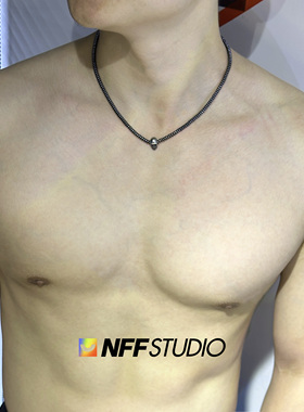 墨西哥天然个性包邮黑曜石项链