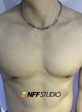 钛钢串珠项链情侣项链