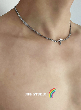 美式轻奢项链男小众高级禁欲系