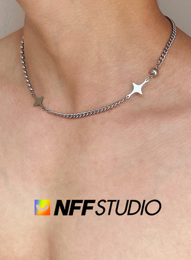 NFF星芒钛钢拼接男女高级感项链