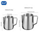 KLP latte art cup stainless steel thickened 350ml600ml