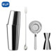 KLP mirror stainless steel Boston cocktail shaker set