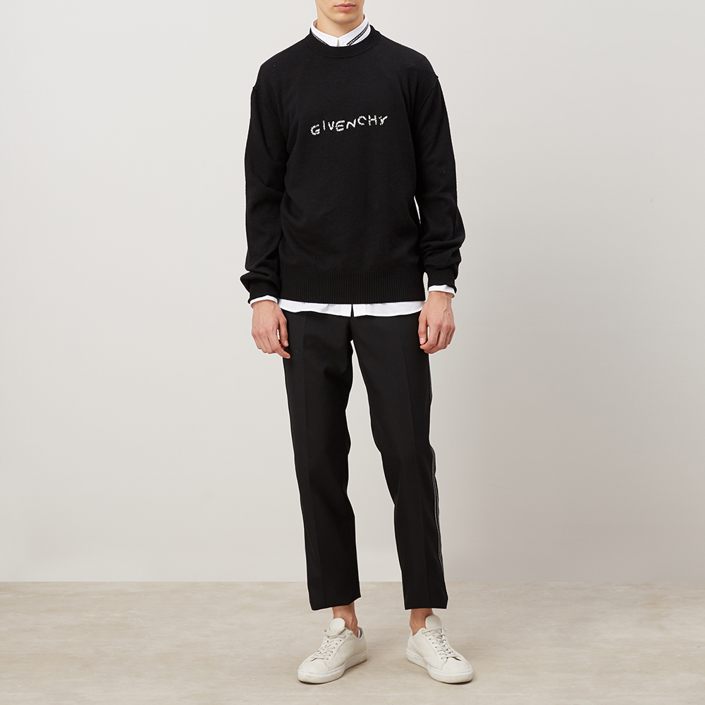 givenchy /纪梵希多色字母刺绣圆领 天猫奢品直营针织衫/毛衣