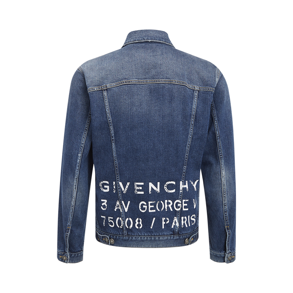 givenchy /纪梵希蓝色水洗做旧复古 魅力惠买手折扣直营夹克