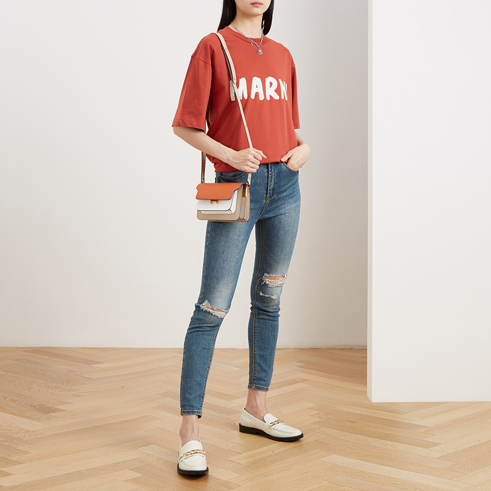 marni多色牛皮经典撞色女士风琴包 魅力惠买手折扣直营女士包袋