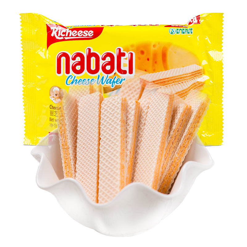 丽芝士威化饼干nabati纳宝帝巧克力味印尼进口零食休闲小吃食品
