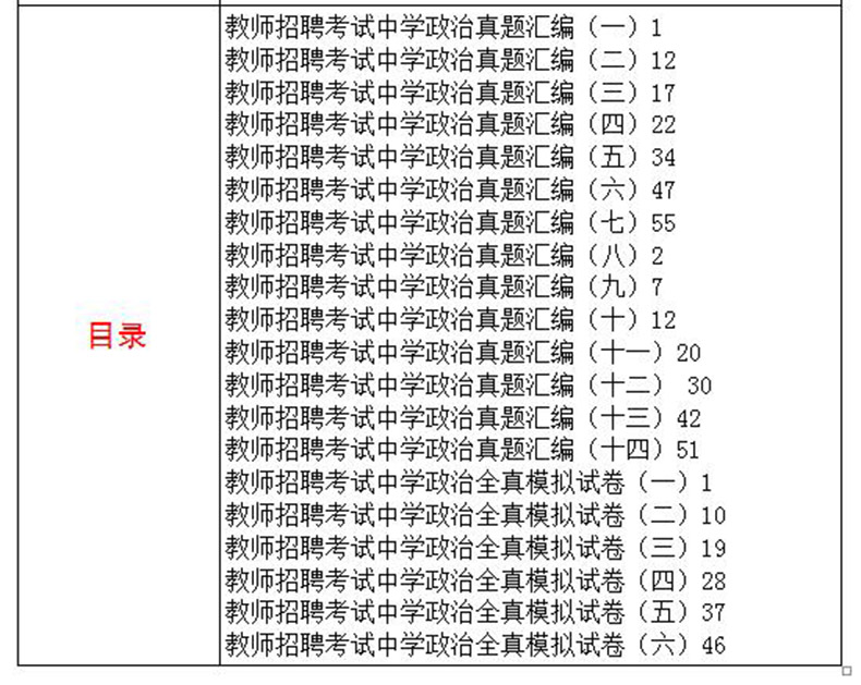 中公2024教师招聘考试教材试卷 中学政治历年真题汇编及全真模拟试卷 教招考编制特岗教育类河南山东四川贵州云南江苏浙江安徽福建 - 图0