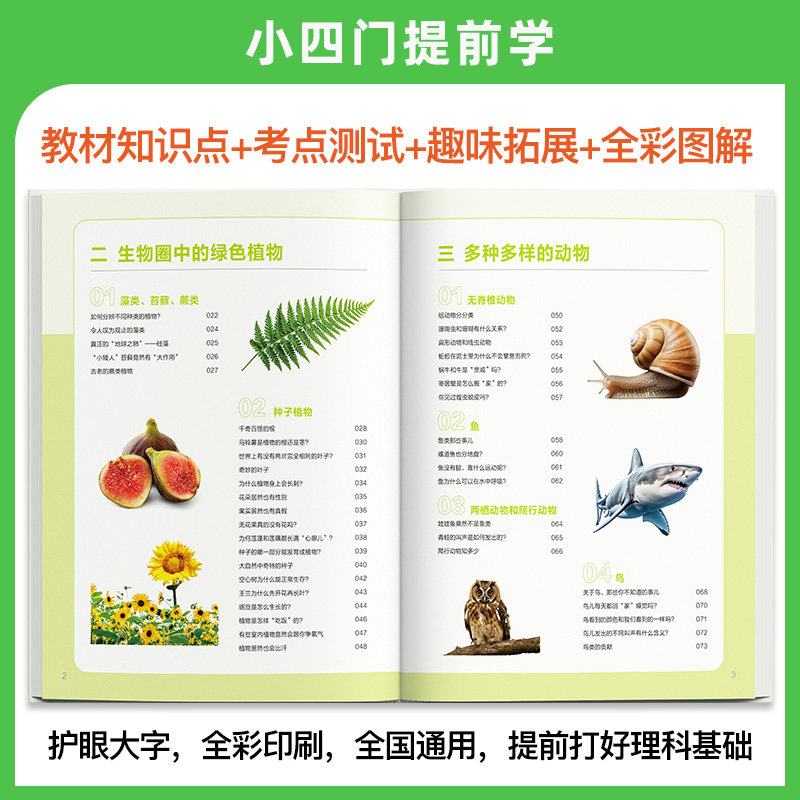 小升初衔接教材物化生地启蒙课 天星教育小学初中通用物理化学生物地理小学科学素养趣味图解理科四门趣味知识问答实景知识性图片