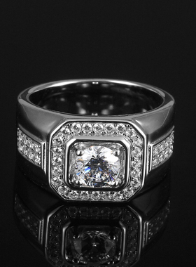 925纯银男戒指小众设计免费刻字