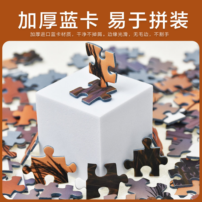 治愈拼图成人版1000片落日余晖风景解压手工益智力玩具生日礼物,淘宝优惠券,粉丝福利购,淘宝优惠卷