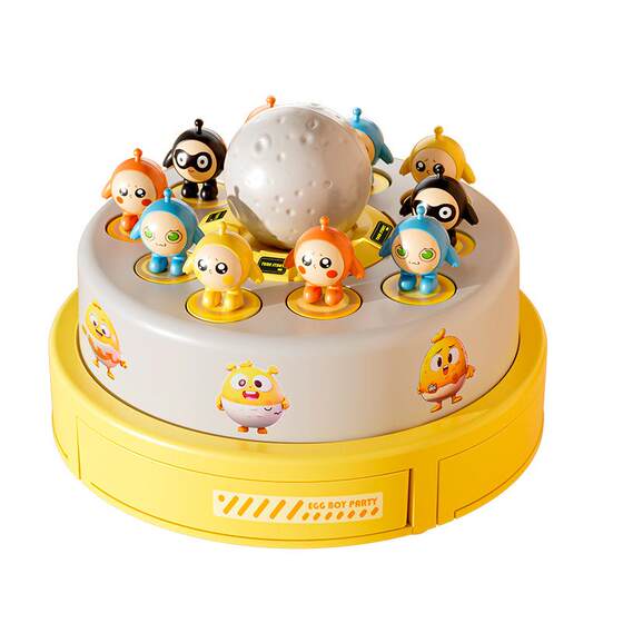 Bouncing electric turntable toy for catching ducks and fishing for children