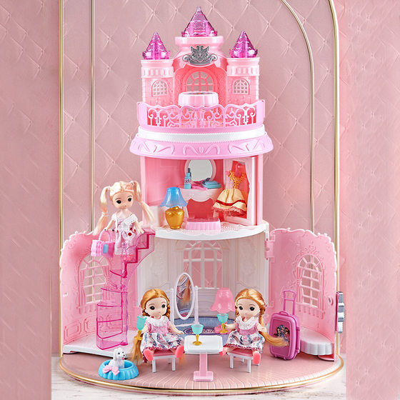 Children's Simulation Dressing Table Cosmetic Box Princess Villa