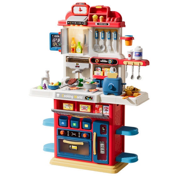 Children's play house kitchen toy set large tableware