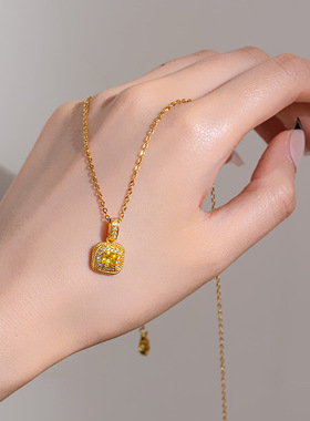 设计师推荐几何方糖项链