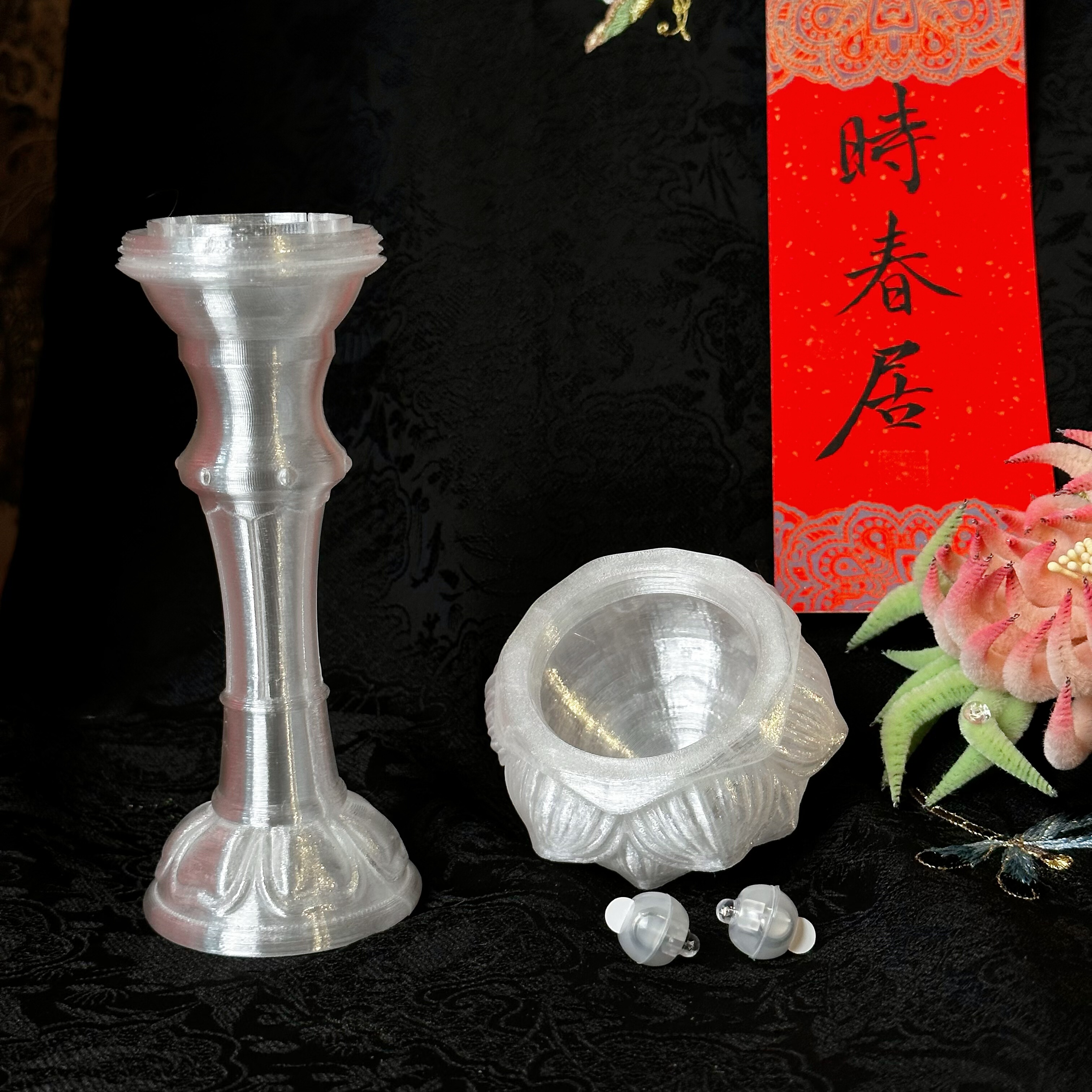 时春居汉服手持拍摄古风道具led观音荷花《宝莲灯》,淘宝优惠券,粉丝福利购,淘宝优惠卷