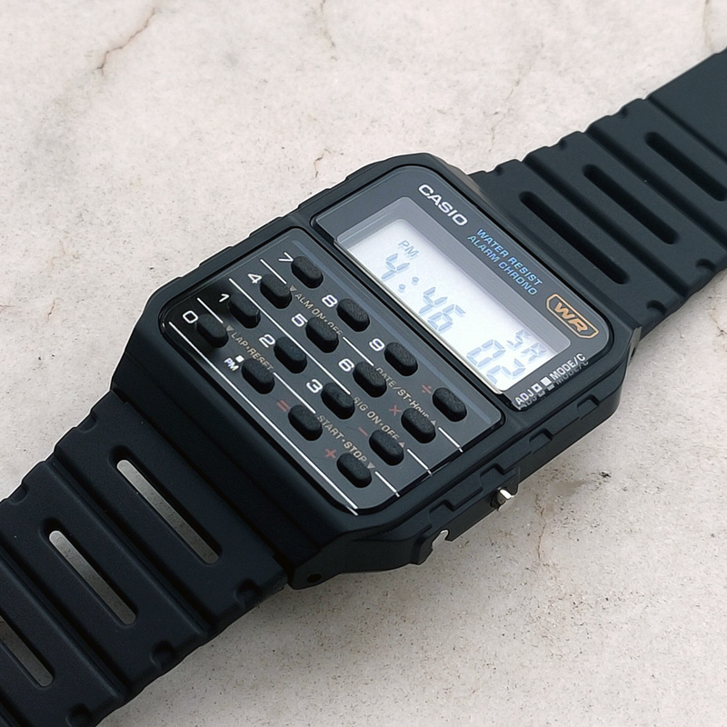 卡西欧手表CASIO CA-53W-1Z绝命毒师老白同款复古计算器防水表 - 图0