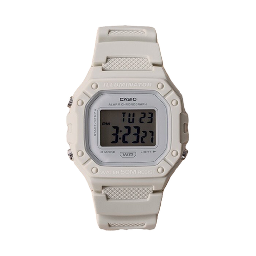 卡西欧手表CASIO W-218HC-8A简约运动款学生防水小方块中性电子表 - 图3