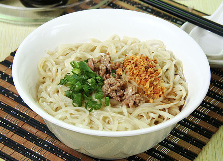 客家梅县腌面正宗梅州特产生晒手工面条箱装宽碱水面非油炸蒜料_虎窝淘
